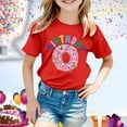 thumbnail image 2 of T-Shirt de Noël pour Fille, Manches Courtes, Col Rond, Coupe Décontractée, Basique, 2 of 4