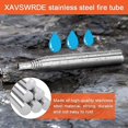 thumbnail image 3 of 3pcs Blow Fire Tube Pipe Foldable Spitfire Pocket Bellows Stainless Campfire Tool Pocket Bellows For Camping, 3 of 5