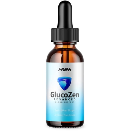 Glucozen Daily Blood Support Drops, Gluco Zen Advanced Formula (2oz)