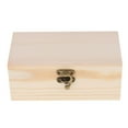 thumbnail image 2 of Decorative Boxes Wooden Box Jewelry box Wood Handmade Box Wooden Unfinished Storage Box with Lid -, 2 of 8