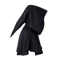 thumbnail image 4 of LEKWK Medieval Hooded Cowl Cape Short Gothic Wizard Cloak Accessories Set Classic Halloween Cosplay Costume Themed Party Festival Dress Up, 4 of 5