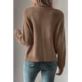 thumbnail image 3 of Chic and Versatile Long Sleeve Cardigan - Dark Khaki - [ZhiHiMeRi] | (US 12-14)L, 3 of 8