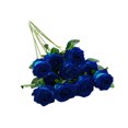 thumbnail image 1 of Bewildely 10 piezas de tela de simulación de flores artificiales de larga duración para el hogar, sala de estar, fiesta, plantas decorativas de flores Flores artificiales Azul Bewildely HA084570-04, 1 of 6