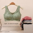 thumbnail image 3 of Ropa interior para mamá, sujetador con hebilla frontal estilo chaleco de belleza inalámbrico para mujeres de mediana edad y mayores, de seda de hielo sin costuras, 3 of 5
