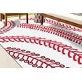 thumbnail image 2 of Baseball Steek Rug, White Rugs, Boy Room Rug, Motivational Rug, Outdoor Rug, Bedroom Rug, 3D Printed Rug, Popular Rug, Rug, 3.3'x6.5' - 100x200 cm, 2 of 5