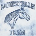 thumbnail image 2 of Junior's Lost Gods Equestrian Team Logo Graphic Crop T-Shirt White/Blue Small, 2 of 4