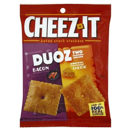 Kelloggs Cheez It Duoz Baked Snack Crackers, 4.3 oz - Walmart.com