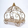 thumbnail image 6 of BalsaCircle 11" Gold Cinderella Carriage Stand Centerpiece Wedding Birthday Party Decorations, 6 of 6