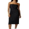thumbnail image 1 of Robe d'Été Plissée de Couleur Unie pour Femmes, 1 of 6