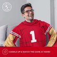 thumbnail image 4 of Couverture à Porter sous Licence Officielle avec Manches, Couverture en Molleton de Soie (Nebraska Cornhuskers - Rouge,), 4 of 5