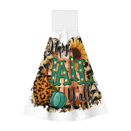 

Coaee Happy Fall Y All for Fast Absorbent Hanging Towels with Velcro for Kitchen Bathroom Laundryroom