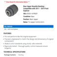thumbnail image 2 of Rear Upper Knuckle Bushing - Compatible with 2011 - 2019 Ford Explorer 2012 2013 2014 2015 2016 2017 2018, 2 of 2