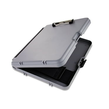 Saunders Workmate Storage Clipboard, Holds 8 1/2" W x 12" H, Charcoal/Gray