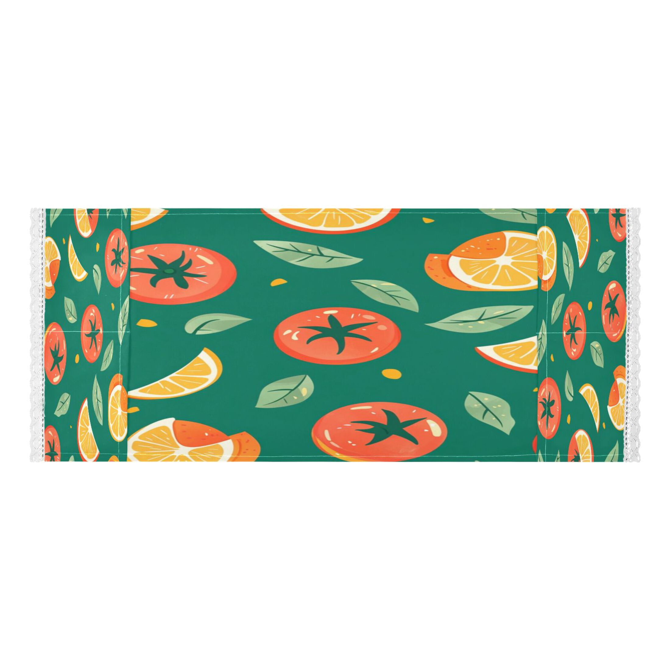 WOBOGO Tomato Orange Pattern Washing Machine Cloth Dryer Refrigerator Top Cover Protective Non-Slip Mat For Kitchen Laundry