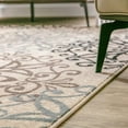 thumbnail image 2 of Leigh Modern Polypropylene Floral Medallion Indoor High Traffic Area Rug - 3' x 5', Beige, 2 of 4