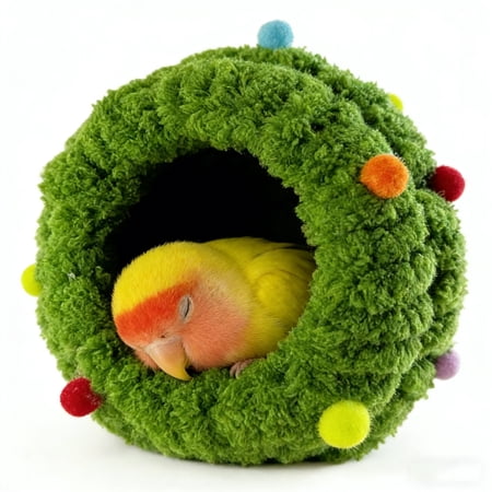 Winter Nest For Birds Thickened Cotton Nest In Winter Cotton Nest For Parrots And Birds Warm And Thick Plush Nest For Parrots To Sleep In Winter. Winter Nest For Birds Thickened Cotton Nest In Winter Cotton Nest For Parrots And Birds Warm And Thick Plush Nest For Parrots To Sleep In Winter.