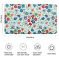 thumbnail image 3 of Pioneer Flower Floral Print Pattern Bathroom Rugs Mat, Non Slip Microfiber Bathroom Rug with Rubber Backing, Soft Mats for Bathroom Floor Tub Shower, 17"x30", 3 of 5