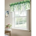 thumbnail image 6 of Spring Leaves Vines Curtain Valances for Windows, Pastoral Green Botanical Leaf Kitchen Valance Window Treatment, Light Filtering Block Curtains for Bathroom/Bedroom/Living Room 60'' x 18'', 6 of 9