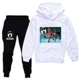 thumbnail image 4 of Suéter con capucha de manga larga para hombres y mujeres adultos, ropa para niños Roblox, puertas, primavera y otoño, 2 piezas, 4 of 4