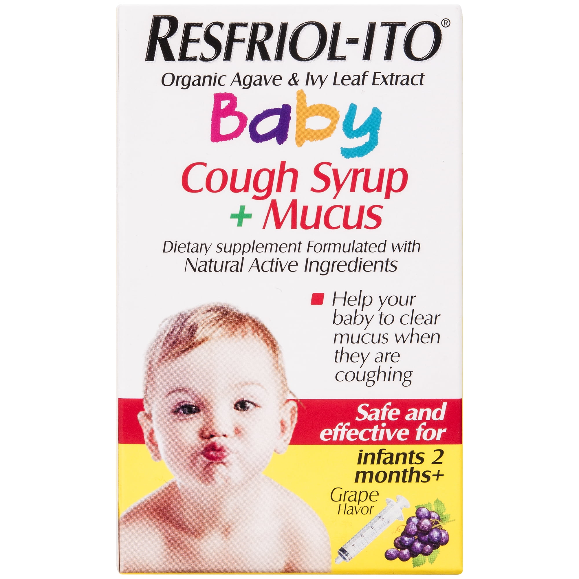 ResfriolIto Baby Cough and Mucus Relief Syrup, Grape, 2 fl oz