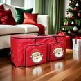 thumbnail image 2 of Uuiauoio Christmas Tree Storage Bag,Large Capacity Quilted Cover for Artificial Trees and Garlands, Double Zipper Protective Container for Holiday Decor, Durable Fabric Organizer for Garage and Attic, 2 of 9
