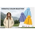 thumbnail image 5 of Acaics Kids Boys Girls Solid Color With Pockets Drawstring Long Sleeves Waterproof Zipper Hooded Jacket Coat, 5 of 16