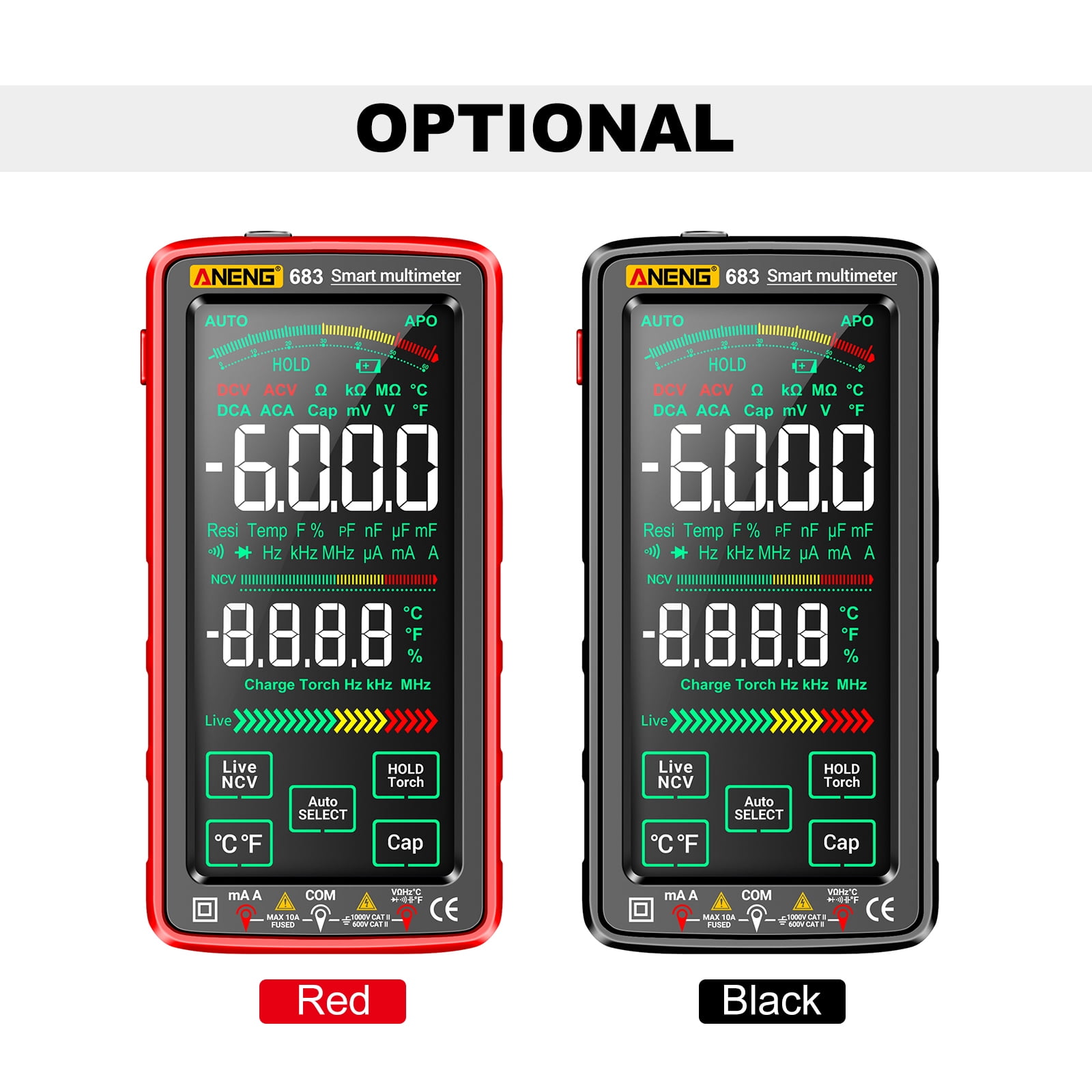 Multimeters,Tester With Resistance 683 6000 Screen -burn Universal -burn Universal Meter Va Display Ncv Siuke 6000 Screen Meter Va Display Universal Meter Va Laoshe