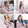 thumbnail image 5 of Unicorn Blanket Unicorns Gifts for Girls, Unicorn Throw Blankets Flannel Soft Warm Plush Blanket for Girls Kids Women for All Season Bed Couch Living Room Decor Pink(40"x50"), 5 of 7