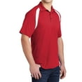 thumbnail image 4 of Mafoose Men's Dry Zone Colorblock Raglan Polo Shirt True Red/ White Medium, 4 of 5