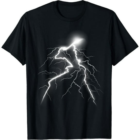 LIGHTNING T-shirt Thunder Lightning Bolt Storm Strikes T-Shirt