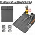 Grilling Mats for Gas Grill The Black Stone Grill Silicone Side Shelf Mat Oil Drain Pad Grilling