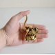 thumbnail image 4 of Estatuas de Elefante YONGSHENG para Decoración del Hogar 1 Par Dorado y Blanco, 4 of 5