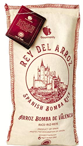 Gourmanity Rey Del Arroz Authentic Delicious Spanish Bomba Rice 2.2lbs Sack