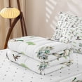 thumbnail image 5 of Homewish Watercolor Mallard Duck Zipper Queen Comforter Set with Fitted Sheet and 2 Pillowcases,Flying Wild Nature Zipper Bedding Set For Boys,Reversible,4pcs, 5 of 7