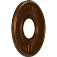 thumbnail image 2 of Ekena Millwork 10"OD x 3 1/2"ID x 3/4"P Berkshire Thermoformed PVC Ceiling Medallion (Fits Canopies up to 4 1/2"), Metallic Dark Copper, 2 of 10