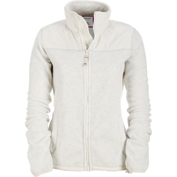 Aeropostale - Chaqueta de campo ligera con cremallera completa para mujer, color blanco roto, grande Aeropostale Chaqueta de campo