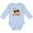 AE-Light Blue, variant on Inktastic Cowboy Birthday One Year Old with Cowboy Boots Boys Long Sleeve Baby Bodysuit
