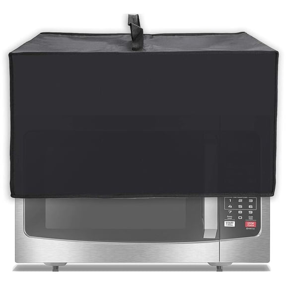 Waterproof Dustproof Microwave Oven Cover - Dustproof Heat Resistant Oxford Fabric - Black 50×40×32 CM
