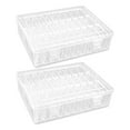 thumbnail image 1 of Shisuyan 60 Small Boxes Plastic Bead Storage Containers for Home Organization and Storage Crafters Transparent, 1 of 9