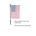 thumbnail image 4 of In the Breeze 4583 — Pivoting Low-Profile Garden Flag Pole — 33 Inches High by 15 Inches Wide — Color: Black, 4 of 5