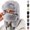 Gray, variant on Men's Winter Trapper Hat with Detachable Face Mask, Full Coverage Snap Closure Plush Lined Wind Resistant Cold Weather Ushanka Earflap Hat for Skiing Hiking Gray