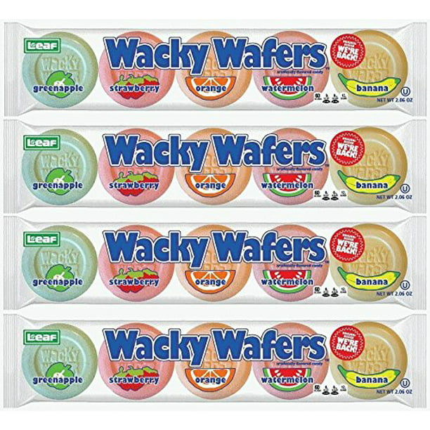 Wacky Wafers - 4 count - 1.2oz Packs - Walmart.com