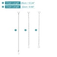 thumbnail image 2 of Uxcell Toilet Handle Lever Lift Flush Replacement 3 Styles Stainless Steel Flapper Chain 1 Set, 2 of 5