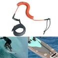 thumbnail image 6 of Vsenkes Coiled Surfboard Leash Lightweight Paddle Leash for Outdoor Shortboard Kayak Orange, 6 of 9