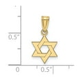 thumbnail image 2 of FJC Finejewelers 10 kt Yellow Gold Star of David Charm 18 x 11 mm, 2 of 6