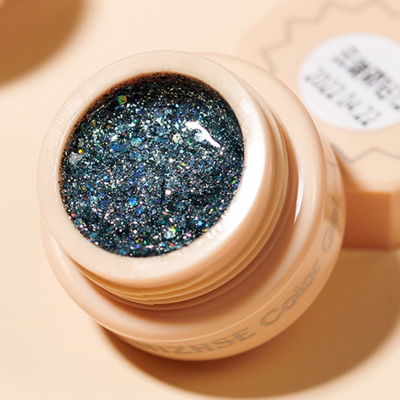5ml Nail Sequins Vanish High-density Smooth Brushing Lightweight Manicure Platinum Nail Glitter Gel for Club