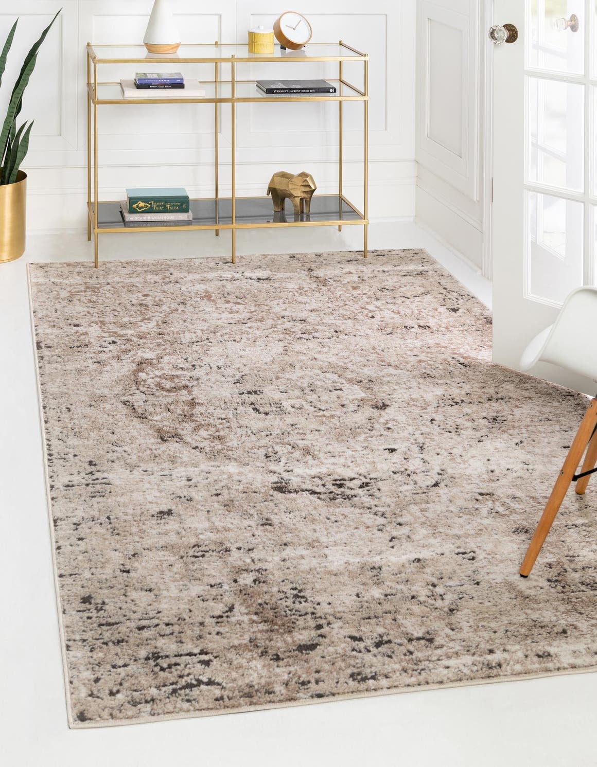 Unique Loom Astoria Portland Rug Beige/Gray 2' 2" x 3' 1" Rectangle