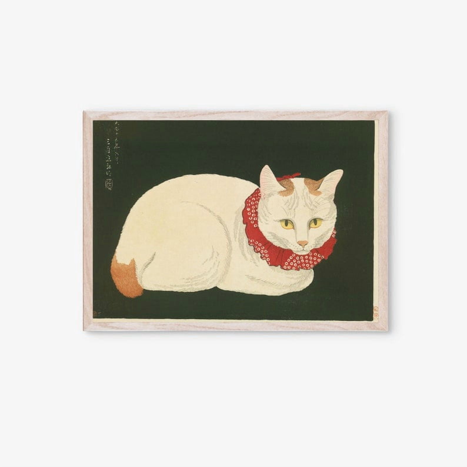 Shironeko Cat Wall Art Print Takahashi Hiroaki Japanese Art Unframed Paper Print