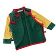 thumbnail image 2 of StylesILove Young Kids Baby Boys Traditional Chinese Inspired Long Sleeved Top Sweatshirt (110/3-4y, Dumpling Green), 2 of 3