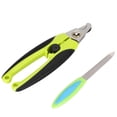 thumbnail image 4 of Cortaúñas para mascotas, tijeras, cortador, cuchillo afilador, kit de corte, mango antideslizante para gatos y perros (mango ondulado K109), 4 of 14
